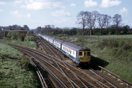 BR(S) Class 5-BEL 3053 at Keymer Junction, West Sussex with the "Brighton Belle" on Wednesday 28 Apr 1971 - J. Scrace [084113]