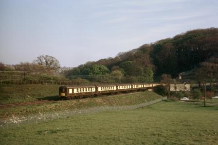 BR(S) Class 5-BEL at Patcham, East Sussex with the "Brighton Belle" on Friday 26 Apr 1968 - J. Scrace [084118]