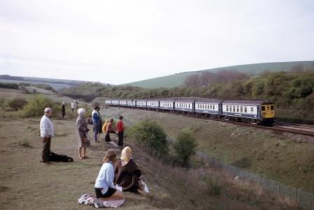 BR(S) Class 5-BEL 3052 at Patcham, East Sussex with the up "Brighton Belle" on Sunday 30 Apr 1972 - J. Scrace [084121]