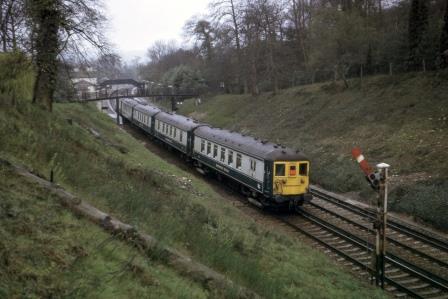 BR(S) Class 5-BEL 3053 at Witley, Surrey with the "RCTS Brighton Belle Commemorative" Rail Tour on Saturday 08 Apr 1972 - J. Scrace [084150]