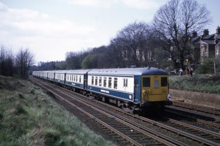 BR(S) Class 5-BEL 3051 at Honor Oak Park, Greater London with the "Brighton Belle" on Sunday 20 Apr 1969 - J. Scrace [084174]