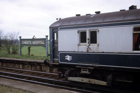 BR(S) Class 5-BEL 3053 at Christ's Hospital Station, West Sussex with the "RCTS Brighton Belle Commemorative" Rail Tour on Easter Saturday 01 Apr 1972 - J. Scrace [084185]