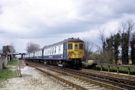 BR(S) Class 5-BEL 3053 at Bosham, West Sussex with the "RCTS Brighton Belle Commemorative" Rail Tour on Saturday 08 Apr 1972 - J. Scrace [084189]