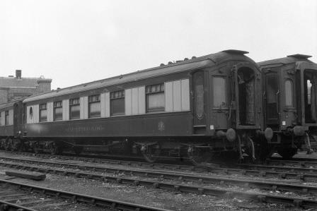 Pullman Kitchen Car 'Car No. 137' at Preston Park Pullman Car Works, Brighton, East Sussex in Mar 1952 - J.H.W. Kent [090041]