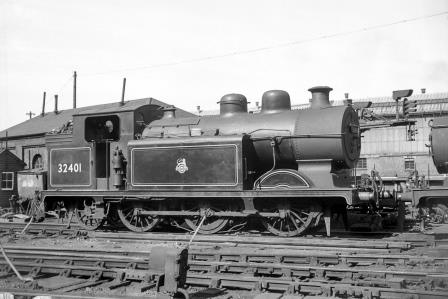 BR(S) E5X class 32401 at Brighton Shed, East Sussex on Monday 21 Jul 1952 - J.H.W. Kent [090351]
