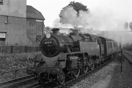 BR(S) 4MT class 80041 at Cliftonville Spur, Preston Park, East Sussex with a down Vans service on Wednesday 30 Jul 1952 - J.H.W. Kent [090392]