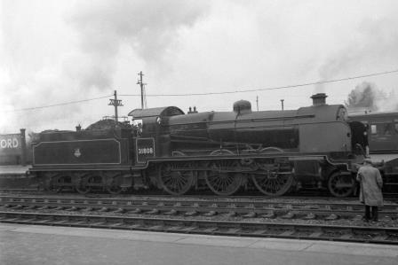BR(S) U class 31808 at Ashford Station, Kent on Monday 18 Aug 1952 - J.H.W. Kent [090434]