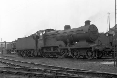 BR(S) L1 class 31754 at Dover Shed, Kent on Monday 18 Aug 1952 - J.H.W. Kent [090445]