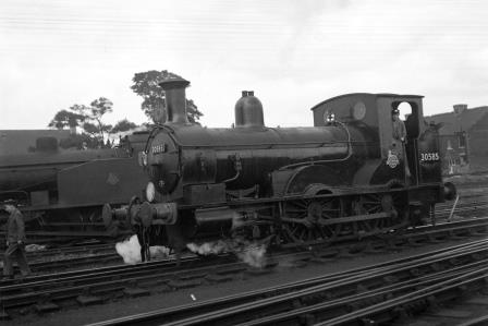 BR(S) Well Tank class 30585 at Salisbury Shed, Wiltshire on Thursday 21 Aug 1952 - J.H.W. Kent [090485]