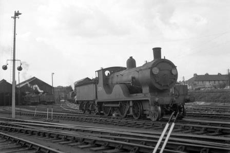 BR(S) T9 class 30304 at Salisbury Shed, Wiltshire on Thursday 21 Aug 1952 - J.H.W. Kent [090493]
