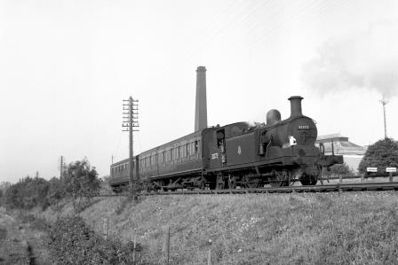 BR(S) D3 class 32372 at Falmer, East Sussex with a Westbound service on Monday 25 Aug 1952 - J.H.W. Kent [090535]