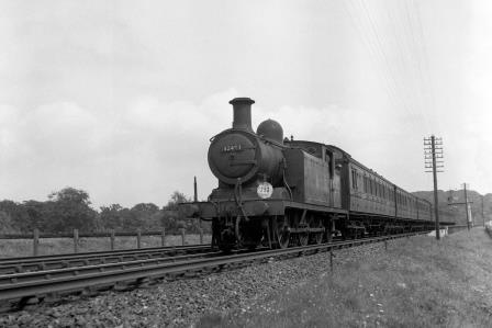 BR(S) E4 class 32493 at Falmer, East Sussex with a Tonbridge - Brighton service on Monday 25 Aug 1952 - J.H.W. Kent [090539]