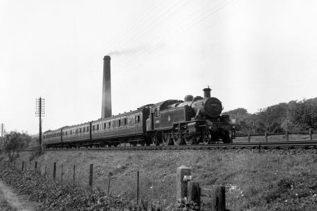 BR(M) 2MT class 41303 at Falmer, East Sussex with a Brighton - Tonbridge service on Monday 25 Aug 1952 - J.H.W. Kent [090540]