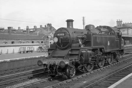 BR Std 4MT class 82015 at Eastleigh Station, Hampshire on Wednesday 27 Aug 1952 - J.H.W. Kent [090541]