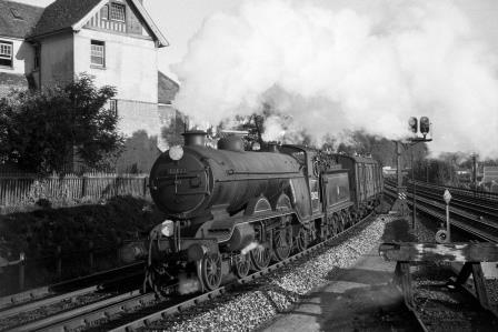BR(S) Brighton Atlantic class 32422 'North Foreland' at Cliftonville Spur, Preston Park, East Sussex with a down Vans service on Thursday 04 Sep 1952 - J.H.W. Kent [090590]
