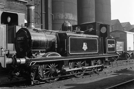 BR A1X class 32677 at Brighton Shed, East Sussex on Sunday 28 Sep 1952 - J.H.W. Kent [090626]