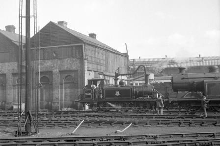 BR(S) Terrier class 32636 at Brighton Shed, East Sussex on Sunday 05 Oct 1952 - J.H.W. Kent [090644]