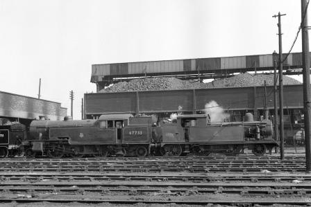 BR(E) L1 class 67733 & BR(E) F5 class 67209 at Stratford Shed, Greater London on Saturday 09 May 1953 - J.H.W. Kent [090790]