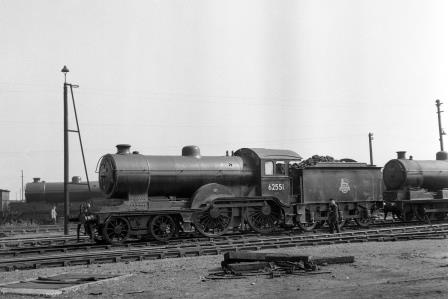 BR(E) D16 class 62551 at Stratford Shed, Greater London on Saturday 09 May 1953 - J.H.W. Kent [090791]
