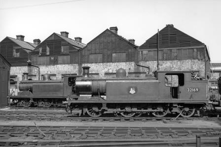 BR(S) E3 class 32169 at Brighton Shed, East Sussex on Sunday 22 Apr 1951 - J.H.W. Kent [091263]