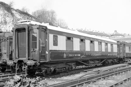 Pullman 1st Class Brake Car 'Isle of Thanet' at Preston Park Pullman Car Works, East Sussex on Monday 23 Apr 1951 - J.H.W. Kent [091275]