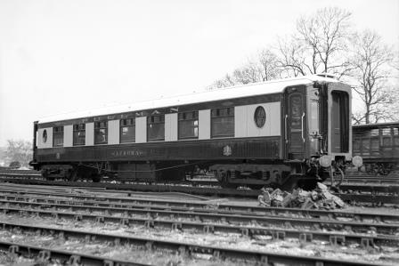 1st Class Brake Car 'Aurora' at Preston Park Pullman Car Works, East Sussex on Thursday 26 Apr 1951 - J.H.W. Kent [091285]
