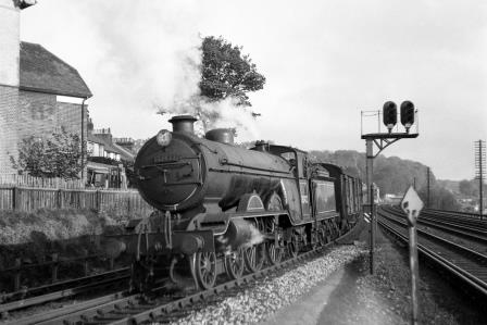 BR(S) Brighton Atlantic class 32422 'North Foreland' at Cliftonville Spur, Preston Park, East Sussex with the 7.50am Preston Park - Bognor vans on Thursday 17 May 1951 - J.H.W. Kent [091344]