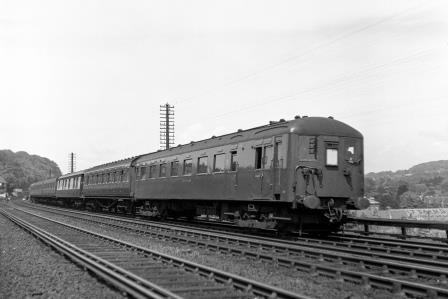 BR(S) Class 6-PUL 3041 passing Preston Park Pullman Car Works, East Sussex with a down Empty Stock service on Friday 25 May 1951 - J.H.W. Kent [091366]