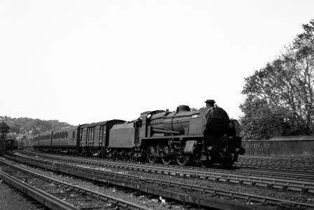 BR(S) U1 class 31905 passing Preston Park Pullman Car Works, East Sussex with a Birkenhead - Brighton service on Wednesday 30 May 1951 - J.H.W. Kent [091374]