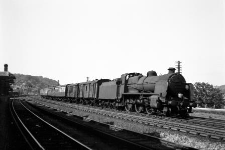 BR(S) N class 31411 passing Preston Park Pullman Car Works, East Sussex with a Birkenhead - Brighton service on Thursday 31 May 1951 - J.H.W. Kent [091376]