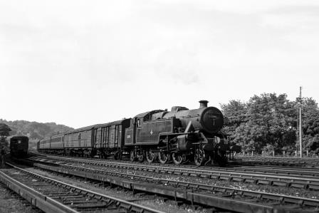 BR(S) 4P class 42090 passing Preston Park Pullman Car Works, East Sussex on Friday 08 Jun 1951 - J.H.W. Kent [091399]