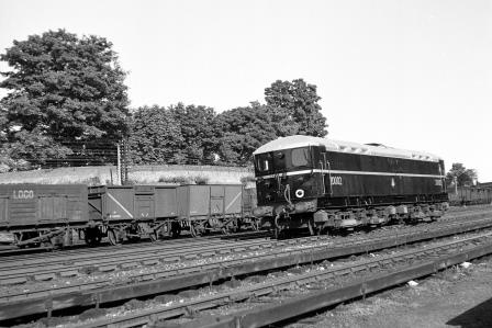 BR(S) Class 70 20002 passing Preston Park Pullman Car Works, East Sussex on Wednesday 20 Jun 1951 - J.H.W. Kent [091426]