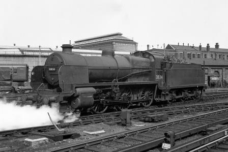 BR(S) N class 31834 at Brighton Shed, East Sussex on Sunday 01 Jul 1951 - J.H.W. Kent [091449]