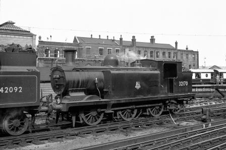 BR(S) E3 class 32170 at Brighton Shed, East Sussex on Sunday 01 Jul 1951 - J.H.W. Kent [091451]