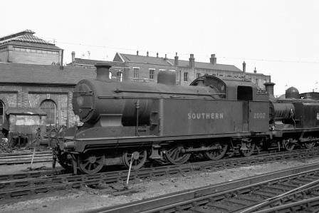 SR I1X class 2002 at Brighton Shed, East Sussex on Sunday 01 Jul 1951 - J.H.W. Kent [091452]