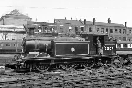 BR(S) E4 class 32507 at Brighton Shed, East Sussex on Saturday 07 Jul 1951 - J.H.W. Kent [091470]