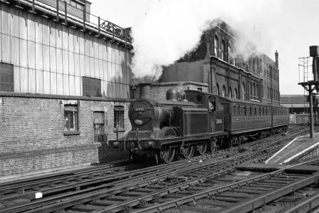 BR(S) E5 class 32406 at Brighton Station, East Sussex with a Brighton - Tunbridge Wells West service on Saturday 07 Jul 1951 - J.H.W. Kent [091475]