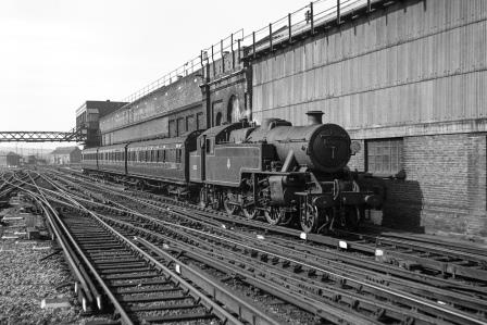 BR(S) 4P class 42103 at Brighton, East Sussex with an Arriving from Tunbridge Wells West on Saturday 07 Jul 1951 - J.H.W. Kent [091477]
