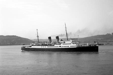 BR(S) Southern Region Car Ferry 'Dinard' at Dover, Kent circa 25 Jul 1951 - J.H.W. Kent [091497]