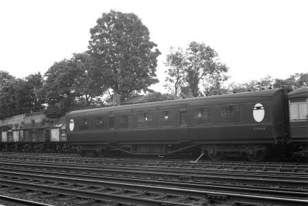 BR(E) E1090E near Preston Park Pullman Car Works, Brighton, East Sussex on Friday 01 Aug 1958 - J.H.W. Kent [092054]