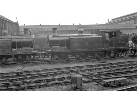 BR(S) E4 class 32507 at Brighton Shed, East Sussex on Wednesday 01 Oct 1958 - J.H.W. Kent [092150]