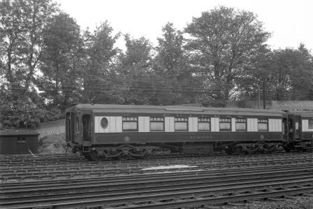 Pullman 2nd Class Kitchen Car 'Car No. 17' at Preston Park Pullman Car Works, Brighton, East Sussex on Wednesday 01 Oct 1958 - J.H.W. Kent [092151]