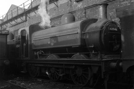 BR(E) J52 class 68846 at Hornsey Shed, Greater London on Saturday 08 Nov 1958 - J.H.W. Kent [092160]