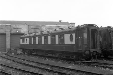 Pullman Kitchen Car 'Car No. 58' at Preston Park Pullman Car Works, Brighton, East Sussex on Saturday 01 Nov 1958 - J.H.W. Kent [092178]