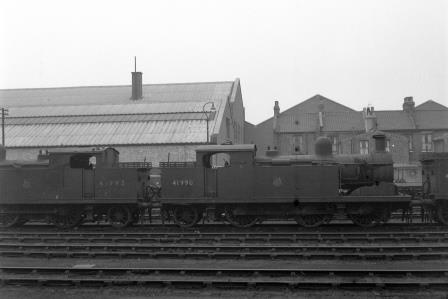 BR(M) 3F class 41990 at Plaistow, Greater London on Monday 01 Dec 1958 - J.H.W. Kent [092195]