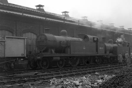 BR(M) 3P class 41945 at Plaistow Shed, Greater London on Monday 01 Dec 1958 - J.H.W. Kent [092198]