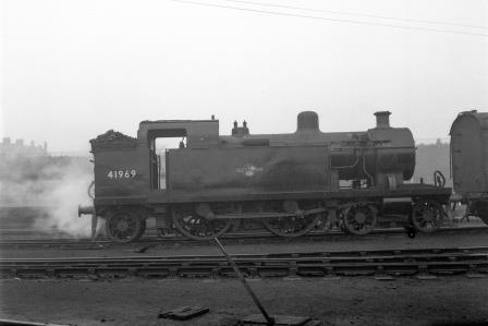 BR(M) 3P class 41969 at Plaistow Shed, Greater London on Monday 01 Dec 1958 - J.H.W. Kent [092201]