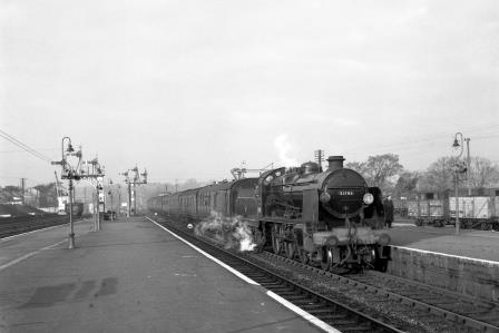 BR(S) U class 31793 at Fareham Station, Hampshire with a Bristol - Portsmouth service on Saturday 06 Dec 1958 - J.H.W. Kent [092211]
