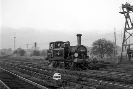 BR(S) Terrier class 32640 at Fareham, Hampshire on Saturday 06 Dec 1958 - J.H.W. Kent [092216]