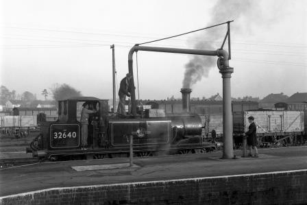 BR(S) Terrier class 32640 at Fareham, Hampshire on Saturday 06 Dec 1958 - J.H.W. Kent [092217]